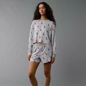 AE Peanuts Plush Pj Set